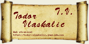 Todor Vlaškalić vizit kartica